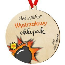 Dzień CHŁOPAKA prezent upominek MEDAL z imieniem M