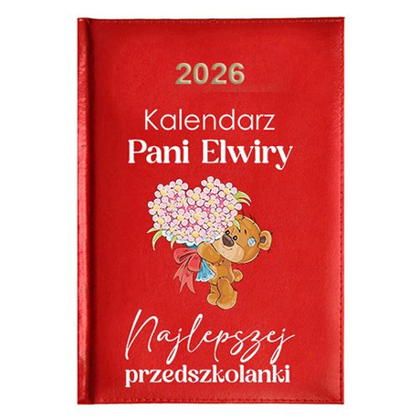 KALENDARZ KSIĄŻKOWY A5 dzienny 2026 ROK TERMINARZ NOTATNIK PRZEDSZKOLANKA