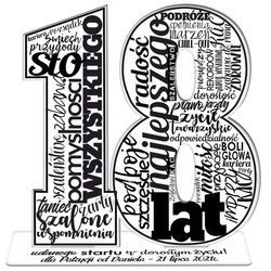 Prezent na osiemnastkę 18 urodziny upominek statuetka