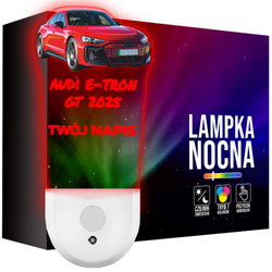 Lampka Nocna LED dla Dziecka AUDI E-TRON SAMOCHÓD kontaktu gniazdka CZUJNIK