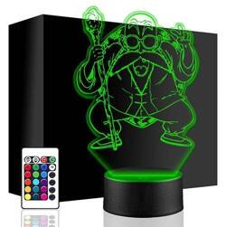 LAMPKA NOCNA LED KAME SENNIN 3D + PILOT prezent URODZINY statuetka