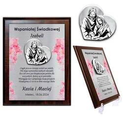 PAMIĄTKA DLA ŚWIADKÓW NA ŚLUB WESELE OBRAZEK 3D