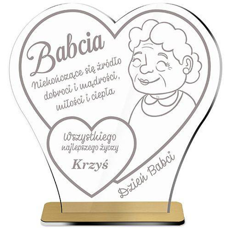 PREZENT NA DZIEŃ BABCI UPOMINEK STATUETKA