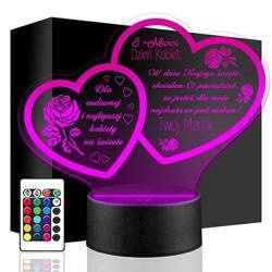 LAMPKA NOCNA LED prezent DZIEŃ KOBIET DZIEWCZYNY ŻONY KOBIETY KOLEŻANKI
