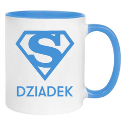 CZARNY KUBEK NA DZIEŃ DZIADKA PREZENT DLA DZIADKA PRADZIADKA DO KAWY