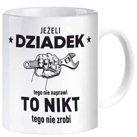 Kubek ceramiczny Na Dzień Dziadka Prezent Upominek Najlepszy Dziadek
