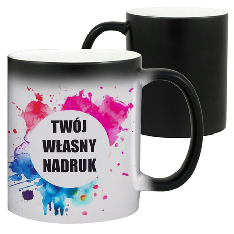 KUBEK FOTO LOGO FIRMOWE PREZENT Z WŁASNYM NADRUKIEM ZDJĘCIE URODZINY NAPISY