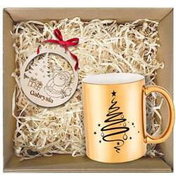 KOSZ ZESTAW PREZENTOWY NA MIKOŁAJKI PREZENT ŚWĘTA CHOINKĘ świąteczny BOX