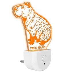 Lampka Nocna LED dla Dzieci KAPIBARA do kontaktu gniazdka CZUJNIK