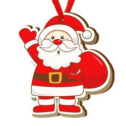 Drewniana bombka na choinkę