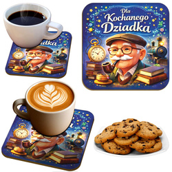 Podkładka pod kubek Dla Kochanego Dziadka Prezent Dzień Dziadka