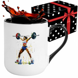 KUBEK SPORTOWY NAGRODA DLA SZTANGISTKI PODNOSZENIE CIĘŻARÓW WEIGHTLIFTING