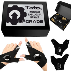 ŚWIECĄCE RĘKAWICZKI LED PREZENT NA DZIEŃ OJCA dla taty ojca faceta teścia