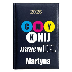 KALENDARZ KSIĄŻKOWY A5 dzienny 2026 ROK TERMINARZ NOTATNIK GRAFIK KOMPUTER