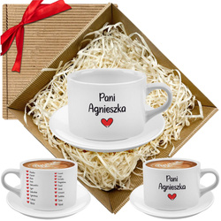 Personalizowana Filiżanka z imionami dzieci Prezent na Dzień Nauczyciela Wzory Zestaw