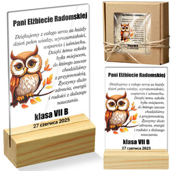 PREZENT NA ZAKOŃCZENIE ROKU SZKOLNEGO PODZIĘKOWANIE NAUCZYCIELA WYCHOWAWCY