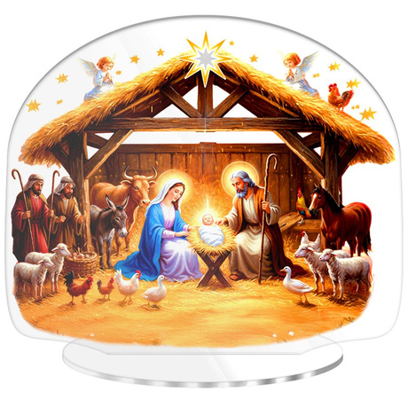 SZOPKA BOŻE NARODZENIE OZDOBA STROIK CHOINKA PREZENT NA ŚWIĘTA GWIAZDKĘ