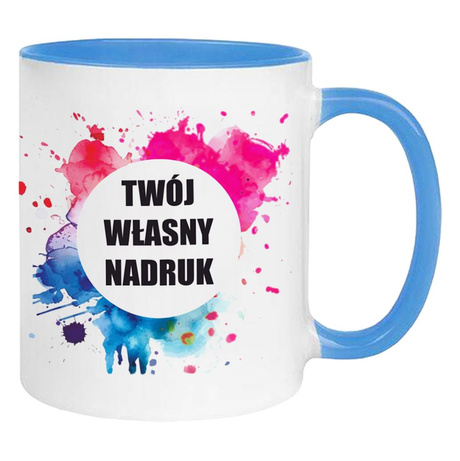 KUBEK FOTO LOGO FIRMOWE PREZENT Z WŁASNYM NADRUKIEM ZDJĘCIE URODZINY NAPISY