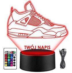 LAMPKA NOCNA But Nike Air Jordan 4 Streetwear 3D LED PILOT prezent URODZINY