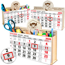 Przybornik Organizer kalendarz na Dzień Nauczyciela kalendarz prezent planer