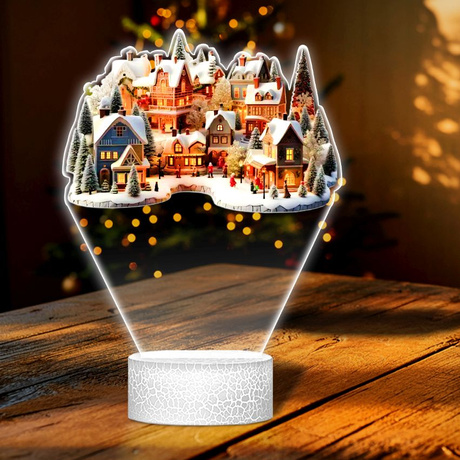 LAMPKA NOCNA LED 3D SZOPKA BOŻE NARODZENIE prezent dla dziecka NA ŚWIĘTA