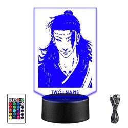 LAMPKA NOCNA LED ANIME JUJUTSU KAISEN 3D + PILOT prezent URODZINY statuetka