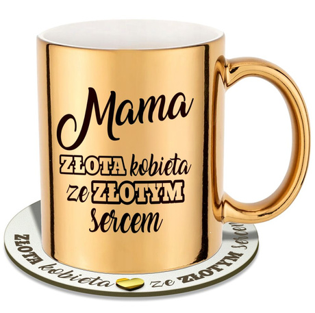 PREZENT DLA MAMY MATKI TEŚCIOWEJ NA DZIEŃ MAMY KUBEK PODSTAWKA ZESTAW