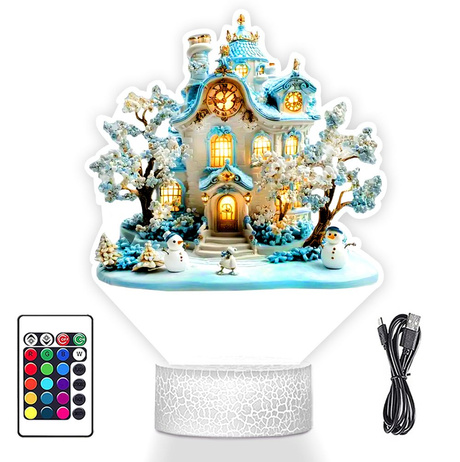 LAMPKA NOCNA LED 3D SZOPKA BOŻE NARODZENIE prezent dla dziecka NA ŚWIĘTA