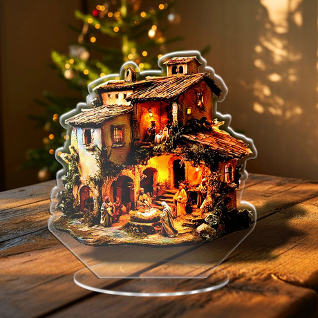 SZOPKA BOŻE NARODZENIE OZDOBA STROIK CHOINKA PREZENT NA ŚWIĘTA GWIAZDKĘ