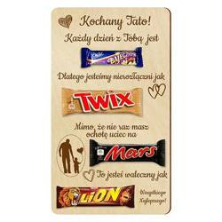 Dzień TATY OJCA prezent TABLICZKA NA SŁODYCZE