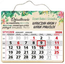 PREZENT NA DZIEŃ BABCI DZIADKA KALENDARZ 2026 DLA DZIADKÓW URODZINY ŚWIĘTA