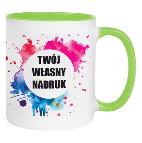 KUBEK FOTO LOGO FIRMOWE PREZENT Z WŁASNYM NADRUKIEM ZDJĘCIE URODZINY NAPISY