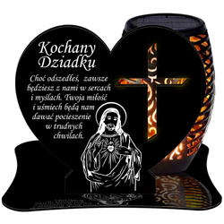 ZNICZ SOLARNY LED WIECZNY PODSTAWKA NA CMENTARZ GRÓB Krzyż EFEKT PŁOMIENIA DLA DZIADKA