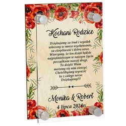 PODZIĘKOWANIE DLA RODZICÓW DZIADKÓW NA ŚLUB WESELE PREZENT