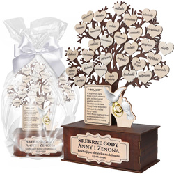 PREZENT NA 25 ROCZNICĘ ŚLUBU JUBILEUSZ SREBRNE GODY PAMIĄTKA 25-lecie ślubu