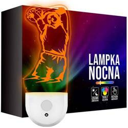 Lampka Nocna LED dla Dzieci KOSZYKÓWKA KOSZYKARZ kontaktu gniazdka CZUJNIK