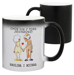 MAGICZNY KUBEK TERMICZNY PREZENT NA WALENTYNKI ROCZNICĘ DLA ZAKOCHANYCH