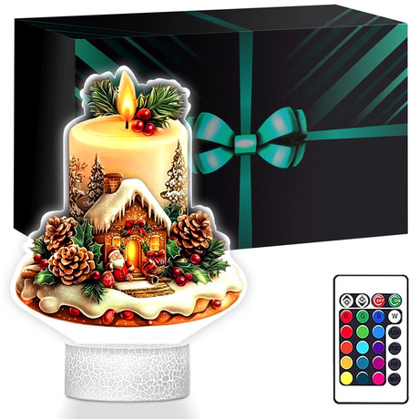 LAMPKA NOCNA LED 3D SZOPKA BOŻE NARODZENIE prezent dla dziecka NA ŚWIĘTA