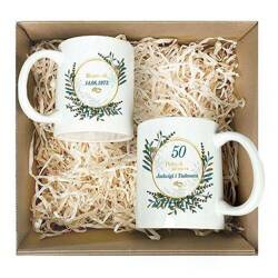 PREZENT NA ROCZNICĘ ŚLUBU JUBILEUSZ 25 40 50 KUBKI