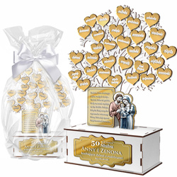PAMIĄTKA NA ROCZNICĘ ŚLUBU PREZENT JUBILEUSZ 20 25 30 35 40 50 DRZEWKO