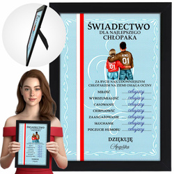 ŚWIADECTWO DLA NIEGO / NIEJ PREZENT NA WALENTYNKI PERSONALIZACJA IMIĘ CERTYFIKAT
