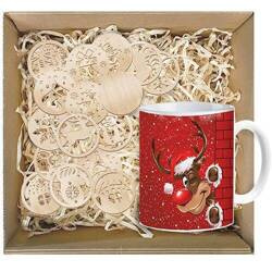 KOSZ ZESTAW PREZENTOWY NA MIKOŁAJKI PREZENT ŚWĘTA CHOINKĘ świąteczny BOX