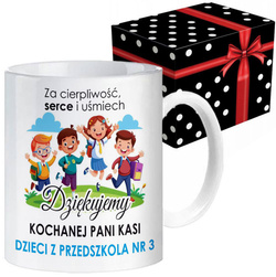 KUBEK NA DZIEŃ NAUCZIELA Z NADRUKIEM PERSONALIZOWANY PREZENT OD KLASY WZORY