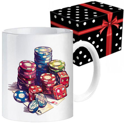 KUBEK SPORTOWY NAGRODA DLA POKER RULETKA GRACZA KASYNO ŻETON KOŚCI ŻETONY