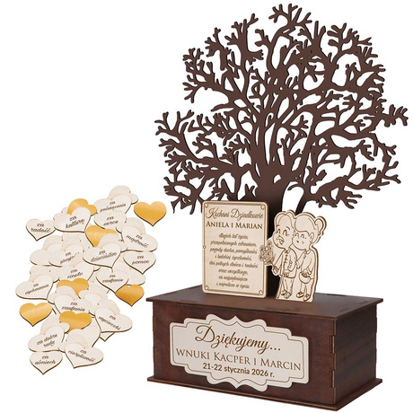 PREZENT NA DZIEŃ DZIADKÓW BABCI DZIADKA DZIADKOWIE UPOMINEK STATUETKA DRZEWKO