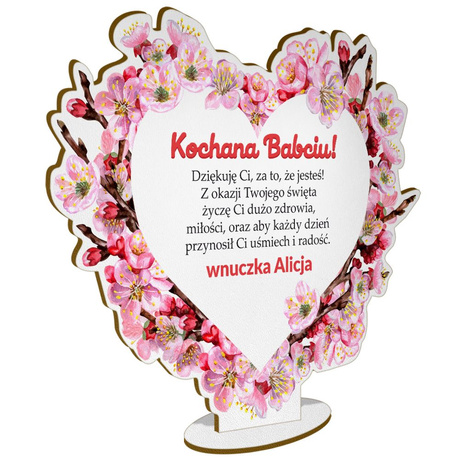 REZENT DLA DZIADKÓW DZIEŃ BABCI i DZIADKA UPOMINEK STATUETKA + GRAWER