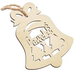 DUŻA BOMBKA z imieniem 3D drewniana choinkę święta