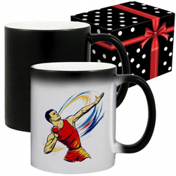 KUBEK SPORTOWY NAGRODA DLA ZAWODNIKA PCHNIĘCIE KULĄ LEKKOATLETYKA IGRZYSKA