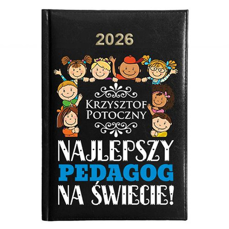 KALENDARZ KSIĄŻKOWY A5 dzienny 2026 ROK TERMINARZ NOTATNIK PEDAGOG