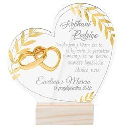 PODZIĘKOWANIE DLA RODZICÓW NA ŚLUB PREZENT STATUETKA